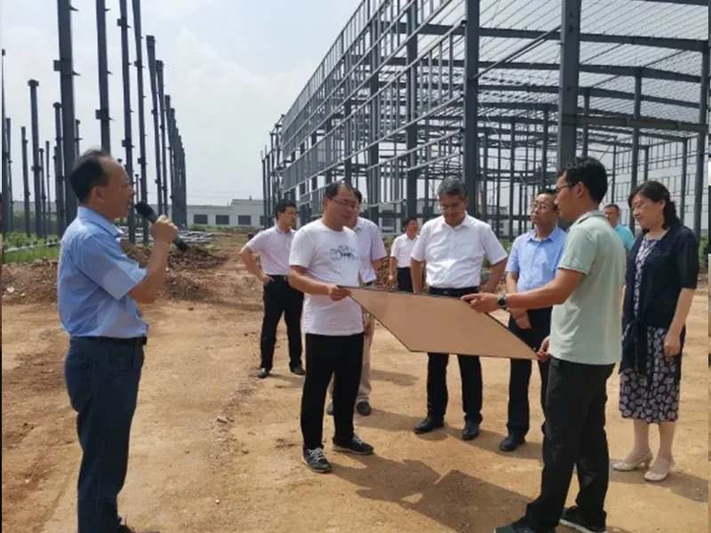 Municipal leaders went to the joint production project of Mimei biological polysaccharide and series products for on-site supervision